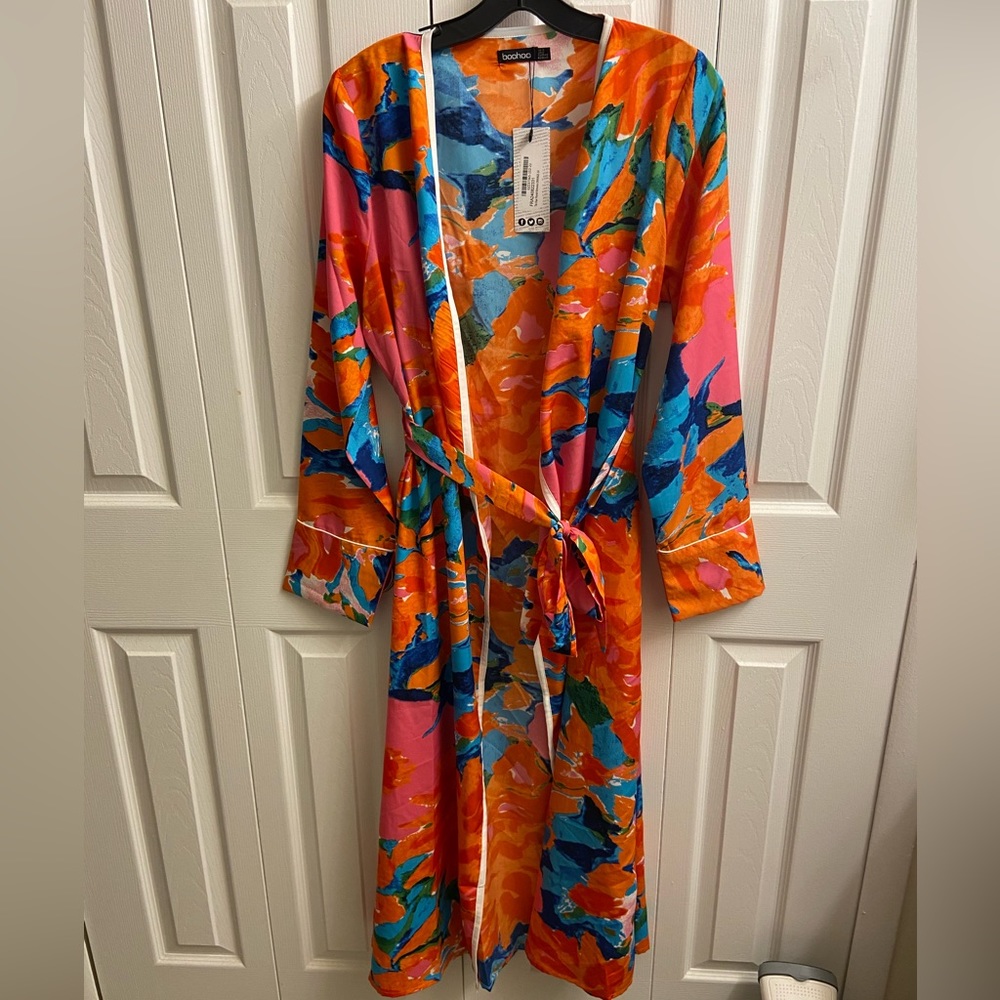 Boohoo | Multi Floral Kimono Robe